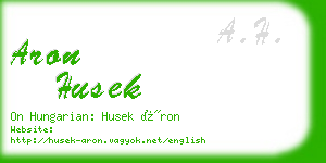 aron husek business card